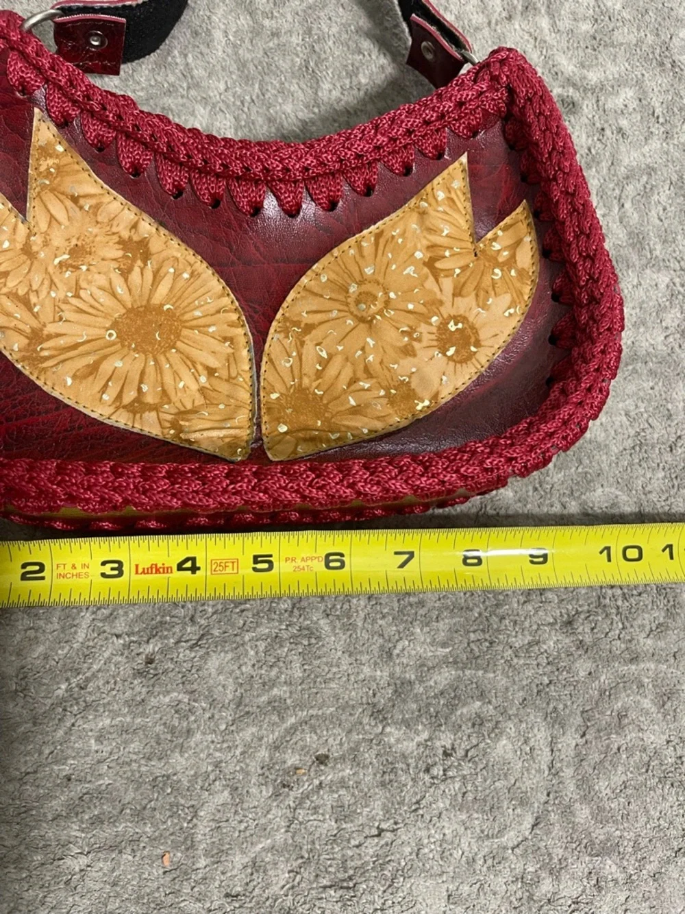 Vintage Handmade Leather Bag - Picture 6 of 7